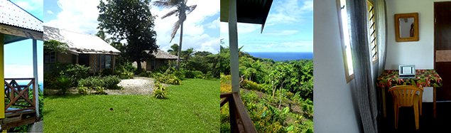 front view  of the  kitchen /Dining Bungalow at Tanna Adventures