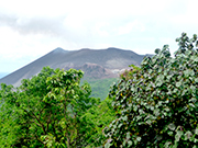 view of Mount Yasur from Mount Mareun