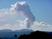 view of Mount Yasur fro Rachel and Essos Accommodation
